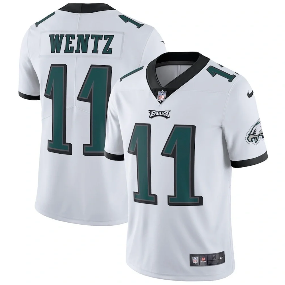 Philadelphia Eagles Carson Wentz White Vapor Untouchable Limited Player Jersey